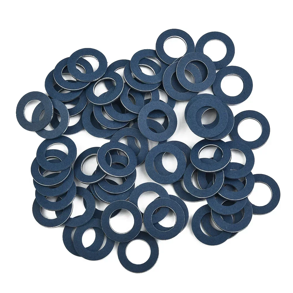 100Pcs 12mm Oil Drain Sump Plug Washers Gasket Hole For TOYOTA For LEXUS For SCION 90430-12031 90430-12028 095-156 65394