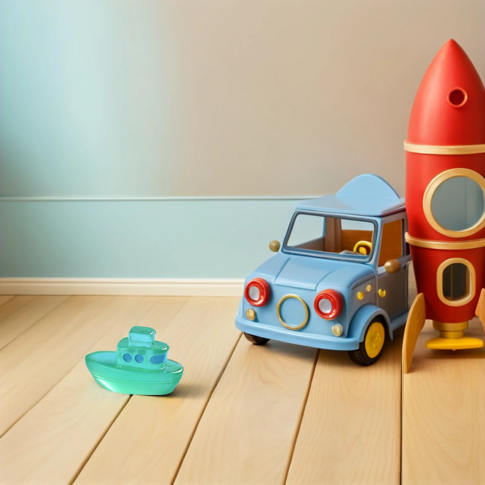 6 قطعة قارب صغير مضيئة ديكور الراتنج الحرفية للمناظر الطبيعية الصغيرة ريفي نمط سطح المكتب حديقة الديكور مجموعة الراتنج قارب صغير