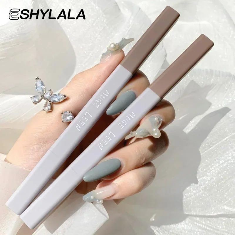 超極細アイブロウペンシルダブルヘッド長期持続ナチュラル防水プロフェッショナルアイブロウペンメイクアップツール