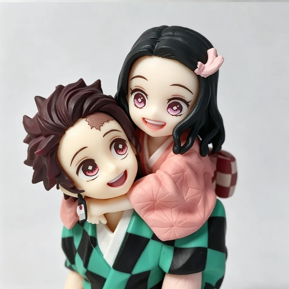 12.5cm Demon Slayer Tanjiro & Nezuko PVC Collectible Cartoon Figure Model Toy Creative Personalized with Packaging Box view 6