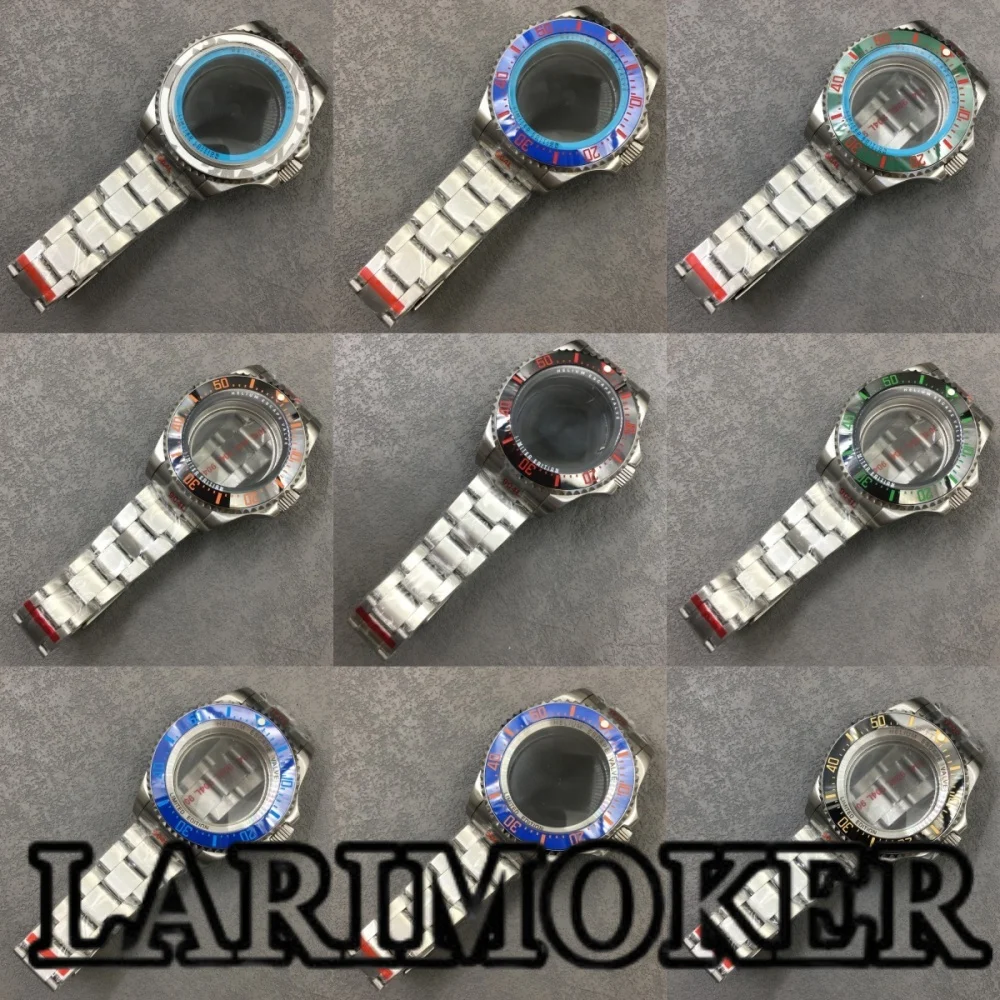 

LARIMOKER 43mm stainless steel case ceramic bezel sapphire glass for NH35 NH36 ETA2824 2836 MIYOTA8215 DG2813 PT5000 movement
