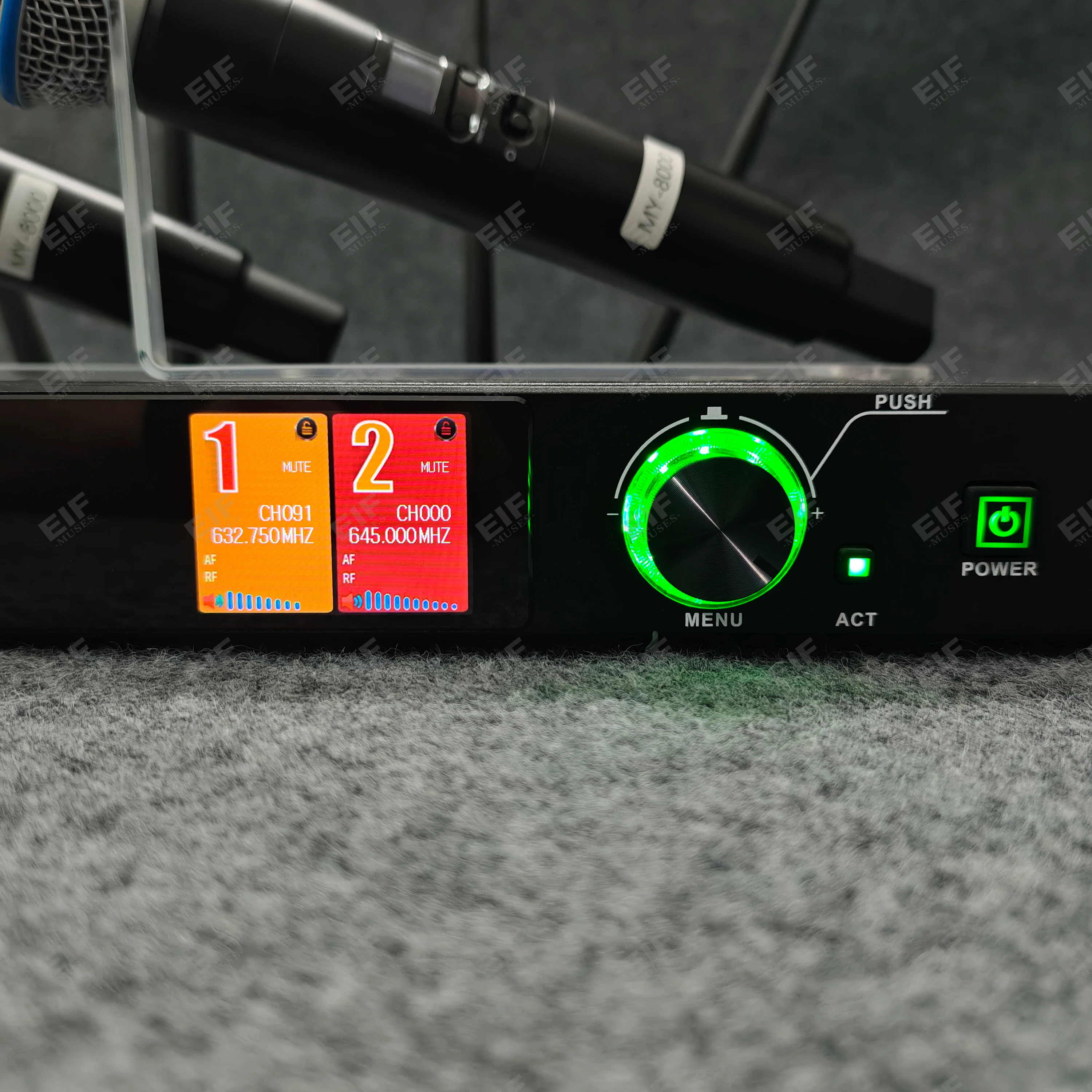 Wireless Microphone With 200-meter Receiving Range, Ideal For Concerts, Musical Events And Churches. AD4D