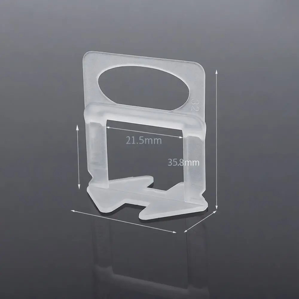 Innovative Tile Leveling Clips System Floor Wall Spacers Tool Kit Disposable Construction Accessory Easy Accurate Tiling Helper