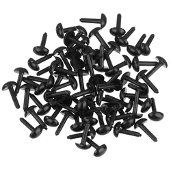 100pcs/lot Oval Round Plastic Eyes 4X5MM/5X7MM/3/5MM Needle Felting for Teddy Bears Dolls Animals Black Eyes Dolls Accessories