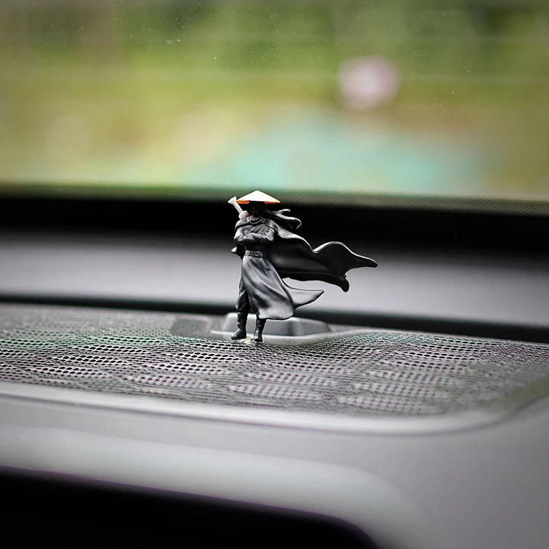 Mini-Figuren aus Kunstharz, dekorativ, 50 mm, antike chinesische Samurai-Krieger, Büro, Kabine, Zuhause, Desktop, Auto, Innenmodell, Geschenke – Detail 6