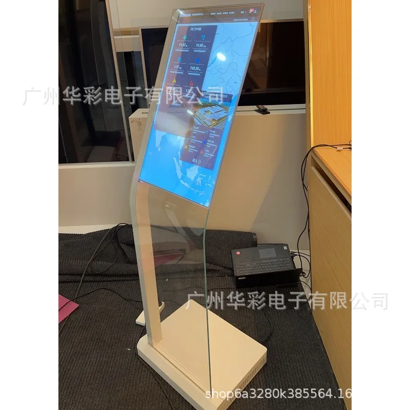 30-77 Inch OLED Transparent Touch Screen Machines - usage example