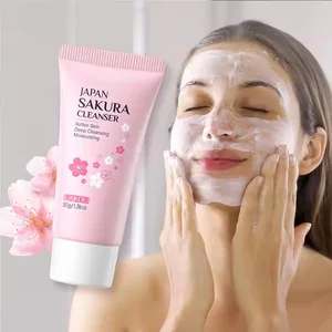 Laikou Sakura Cleanser suave de limpieza profunda Control de aceite hidratante poros Rostros de la cara Cuidado de la piel 50 g Cleanser de piel todo tipo de piel 12 mejores ventas de lavado facial simple - №12