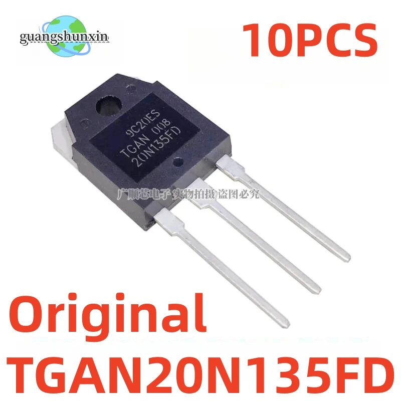 10PCS 100% New Imported Original TGAN20N135FD 20N135FD TO-3P IGBT Pipe 20A 1350V