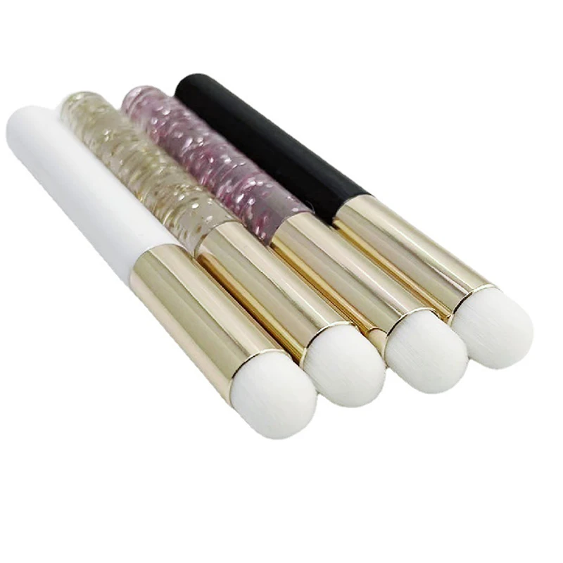 1pc silicone bálsamo labial máscara labial escova com otário capa de poeira batom pincéis de maquiagem cosmética escova de batom com caixa de armazenamento