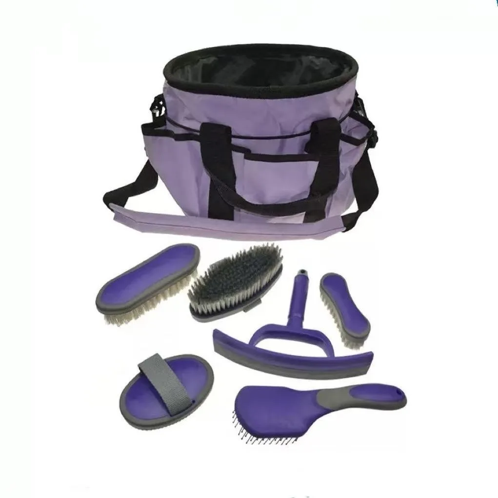 Horse Grooming Dusting Brush Equestrian Dust Cleaning Tool Kit