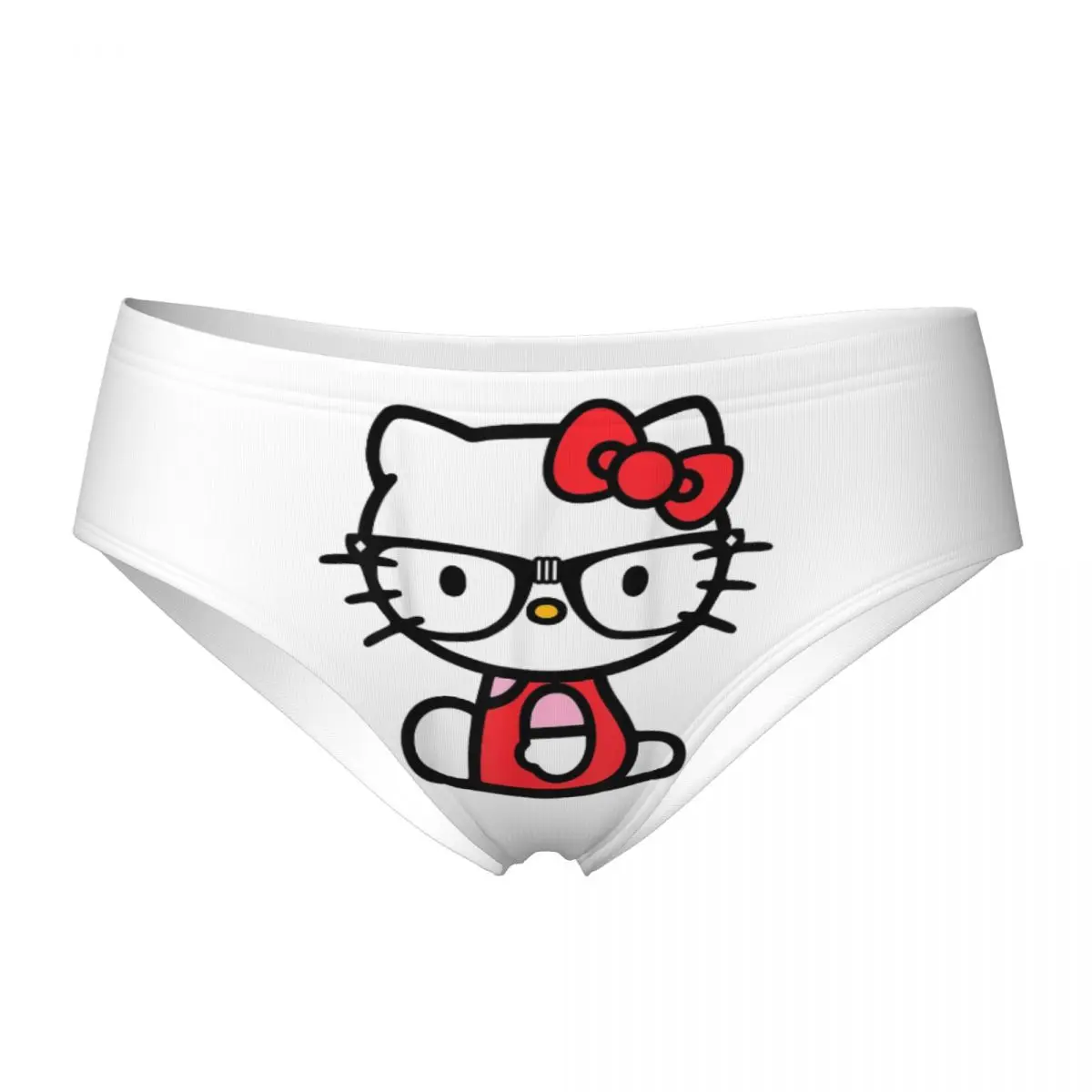 

Женские трусы Hello Kitty Nerd, нижнее белье, забавные дышащие трусы для женщин, большие размеры