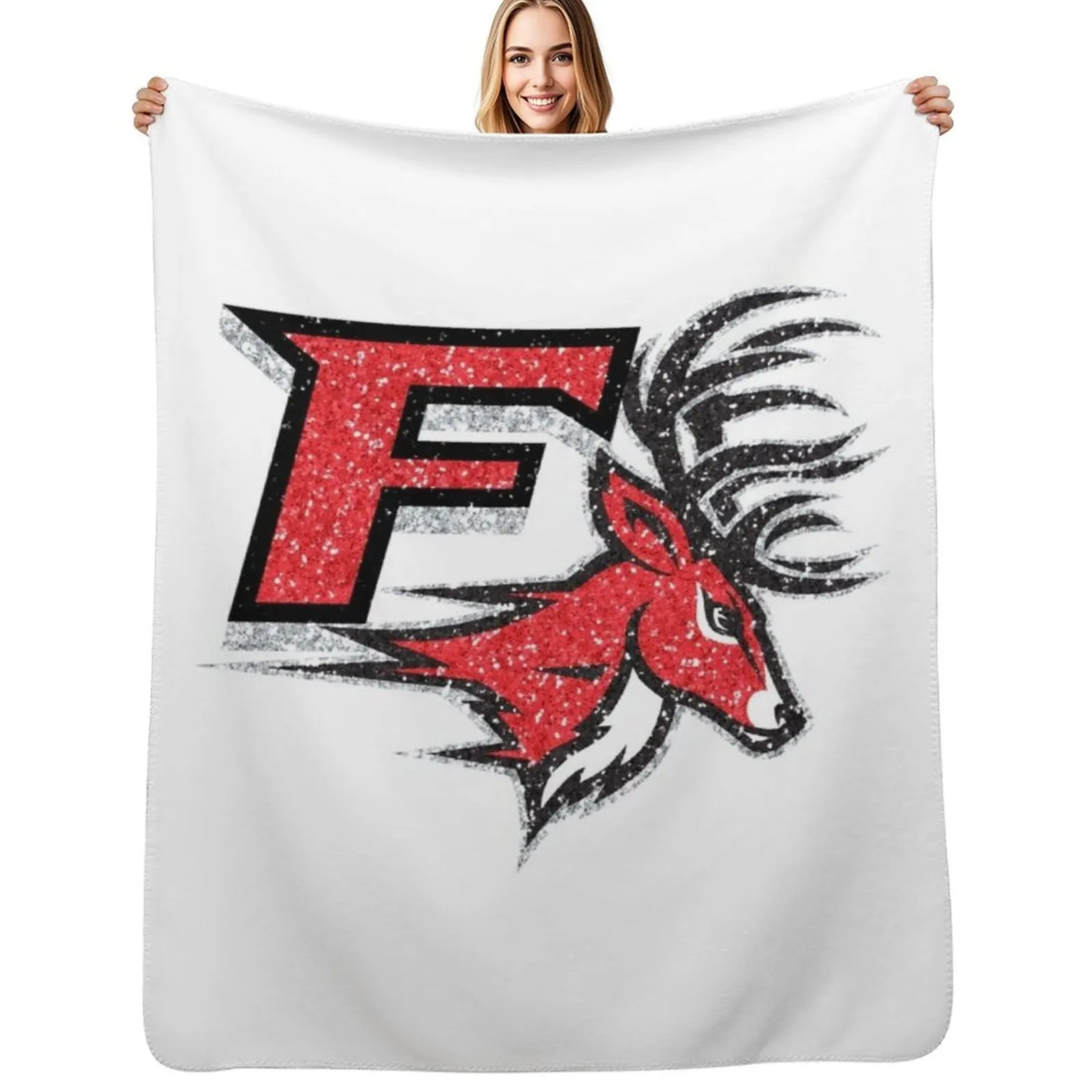 fairfield logo Throw Blanket Year Round Soft Comfortable Blanket for Home