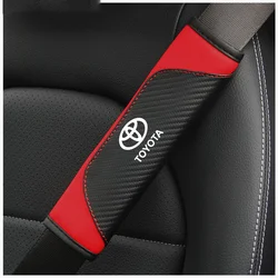 2pcs Car Seat Belt Cotton Safety Belt Shoulder Cover Breathable Protection for Toyota Corolla Camry Rav4 Yaris Hilux Prius Auris