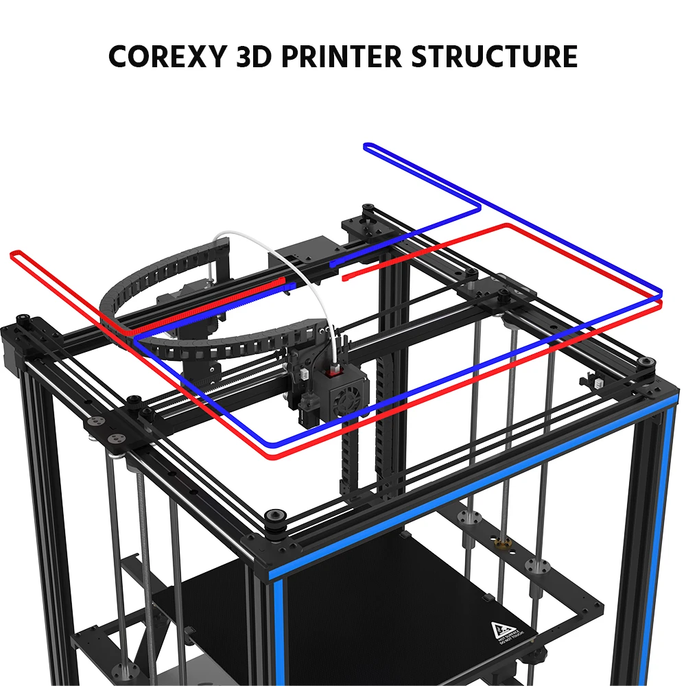 Imagem -02 - Tronxy X5sa Pro Impressora 3d Construir Placa 330x330x400 mm Tmc2225 Mainboard Drive Extrusora Titan Impressoras de Impressão