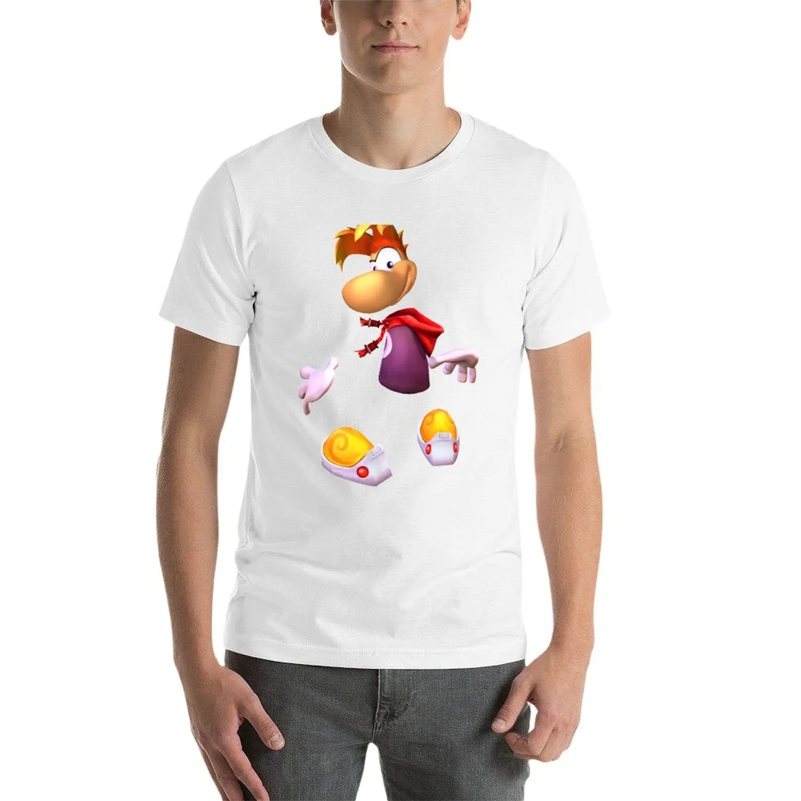 تي شيرت Rayman تي شيرت للرجال تي شيرت قطني مضحك للرجال تي شيرت قطني ناعم