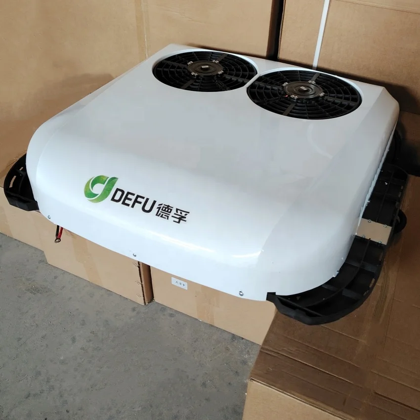 بطارية تخييم وقوف السيارات 24 فولت 12 فولت تكييف الهواء على السطح شاحنة كهربائية سقف مكيف الهواء #6