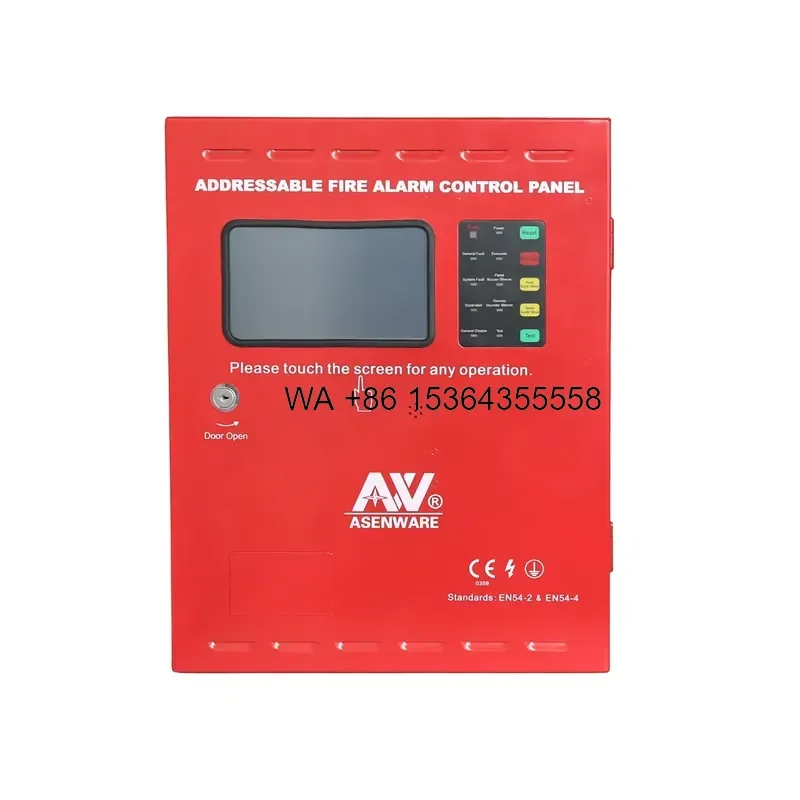 Wmwmnu for Addressable Fire Alarm Control Panel 1-8 Loops 250 Points Each Loop Fire Safety FP100 Series