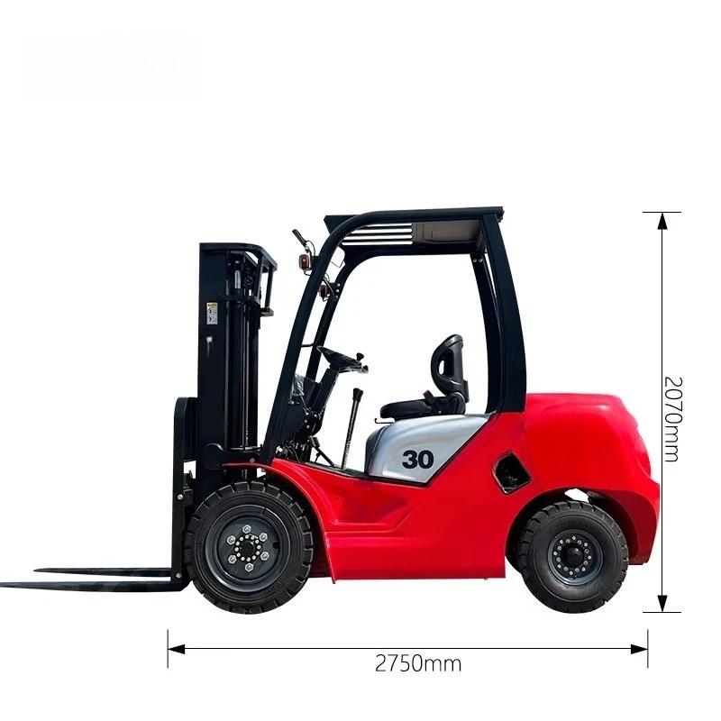 All Terrain Cheap for Sale Mast Roller Bearing Mast Small Industrial  2.5 Ton 3 Ton 3.5 Ton Electric Forklift Truck