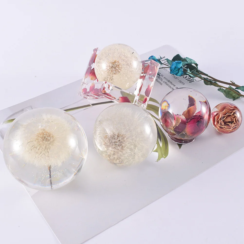 

Crystal Ball Mold 55/80mm Silicone DIY making Crystal Mold Epoxy Resin Jewelry Crafts Reusable Sphere Globe mold Home party deco