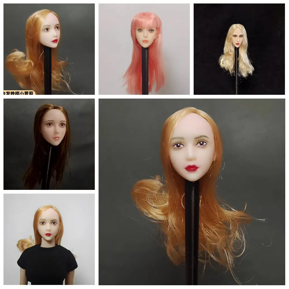 

Масштабная голова 1:6 (1/6) для женской фигурки, с блондинкой, имитацией волос, в стиле кинозвезды, модель для 12-дюймовых женских фигурок.