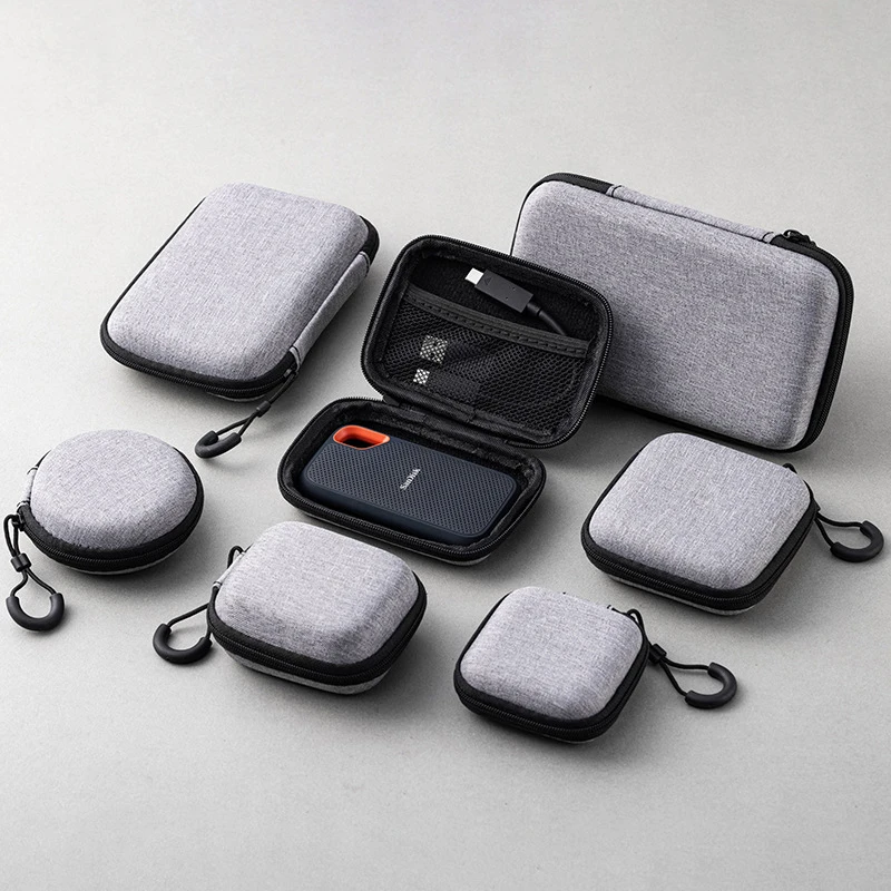 △   Mini sac organisateur de câbles de données, sac de voyage étanche, étui de protection portable pour chargeur de téléphone portable, sac pour écouteurs