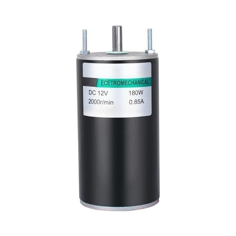 63D120 High Speed DC Motor 180W 12V 24V Variable Speed Reversible Low Noise
