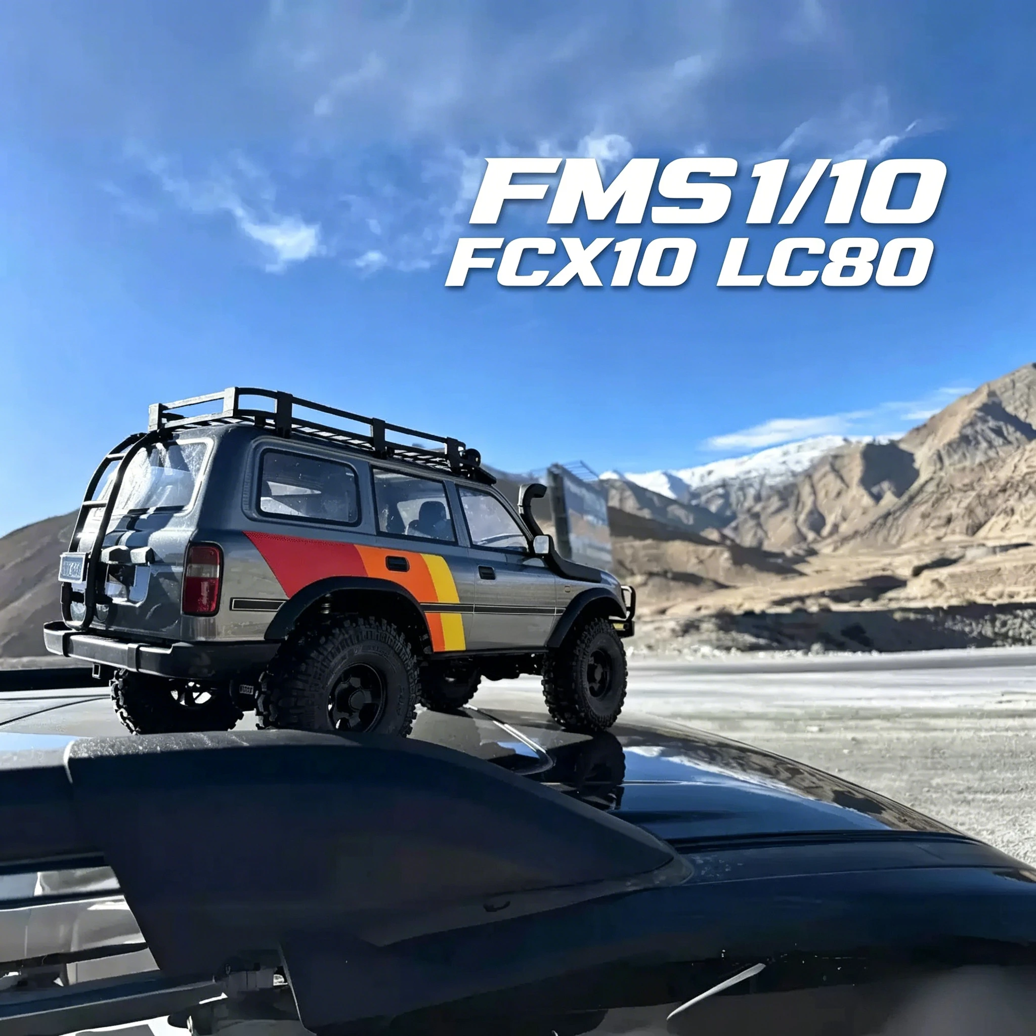 

Радиоуправляемая модель внедорожника FMS 1/10 FCX10 LC80 RS Land Cruiser RTR на электрическом приводе