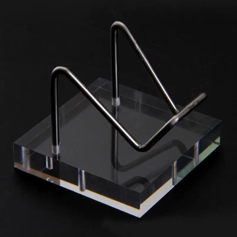 Metal Arm Mineral Stand Display Holder Rack Support Acrylic Base For Crystal Minerals Ores Agate Rocks For Home OfficeShow Room