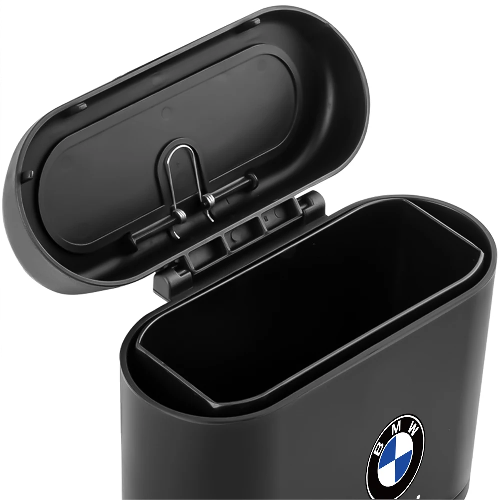 Hanging Car Trash Can Vehicle Garbage Dust Case Storage Box ABS Trash Bin For BMW Performance M3 M4 X2 X3 X5 X6 E39 E70 E82 E90