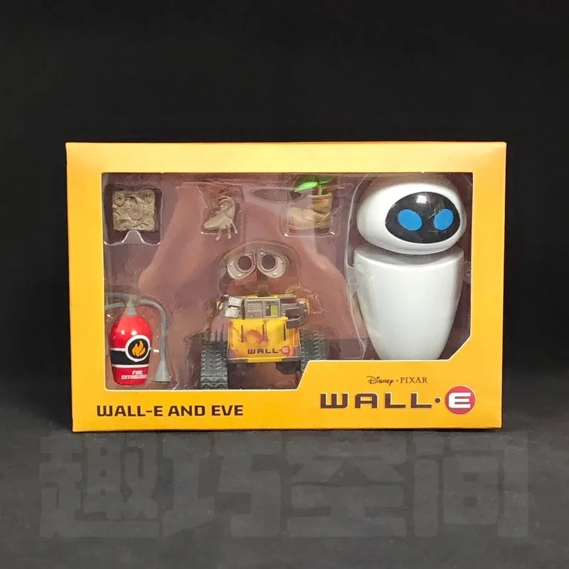 9cm 만화 벽걸이 로봇 이브 조합 로봇 손 모델 귀여운 만화 귀여운 로봇 데스크탑 장식품 장난감 어린이 생일 선물