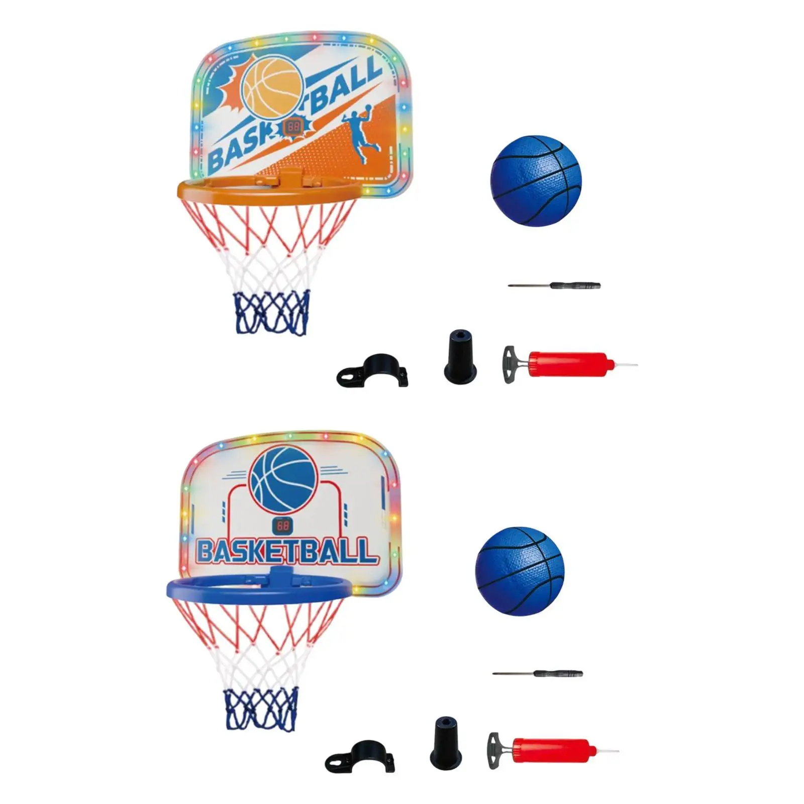 

Mini Basketball Hoop PVC Portable Basket Sport Equipment for Kids Indoor Game Training Birthday Present