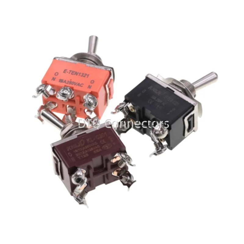 3PCS E-TEN1021 1121 1122 1221 1322 1321 1322 Toggle Switch Rocker Toggle Switch 15A 250VAC