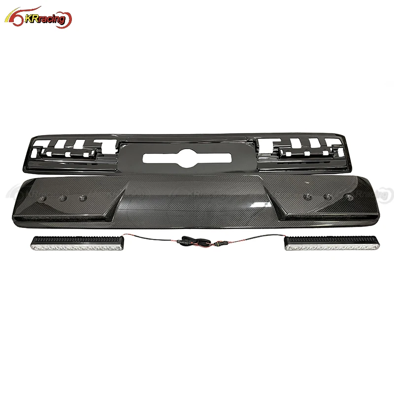 

Brabu Style Dry Carbon Fiber Roof Spoiler With LED Light G63 W464 Body Kit For Mercedes Benz G-class W464 G55 G500 G63 2018-2019
