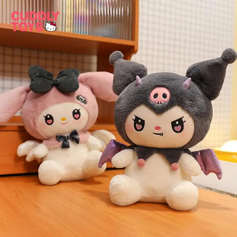 

Sanrio Плюшевые игрушки Куклы Kawaii Kuromi куклы милый мультяшный демон стиль хлопчатобумажная подушка для девочек подарок на день рождения
