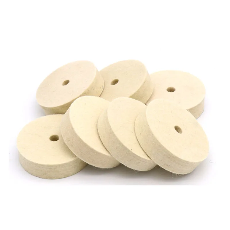 1Pc 75mm 3 inch Drill Grinding Wheel Buffing Wheel Felt Wool Polishing Pad Abrasive Disc Grinder Tool Polishing machine accessor