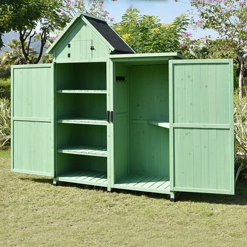 

Hot SalesOutdoor Storage Cabinet Storage Tools Sundries Cabinet Courtyard Outdoor Garden Balcony Waterproof Pastoral Style Sun P