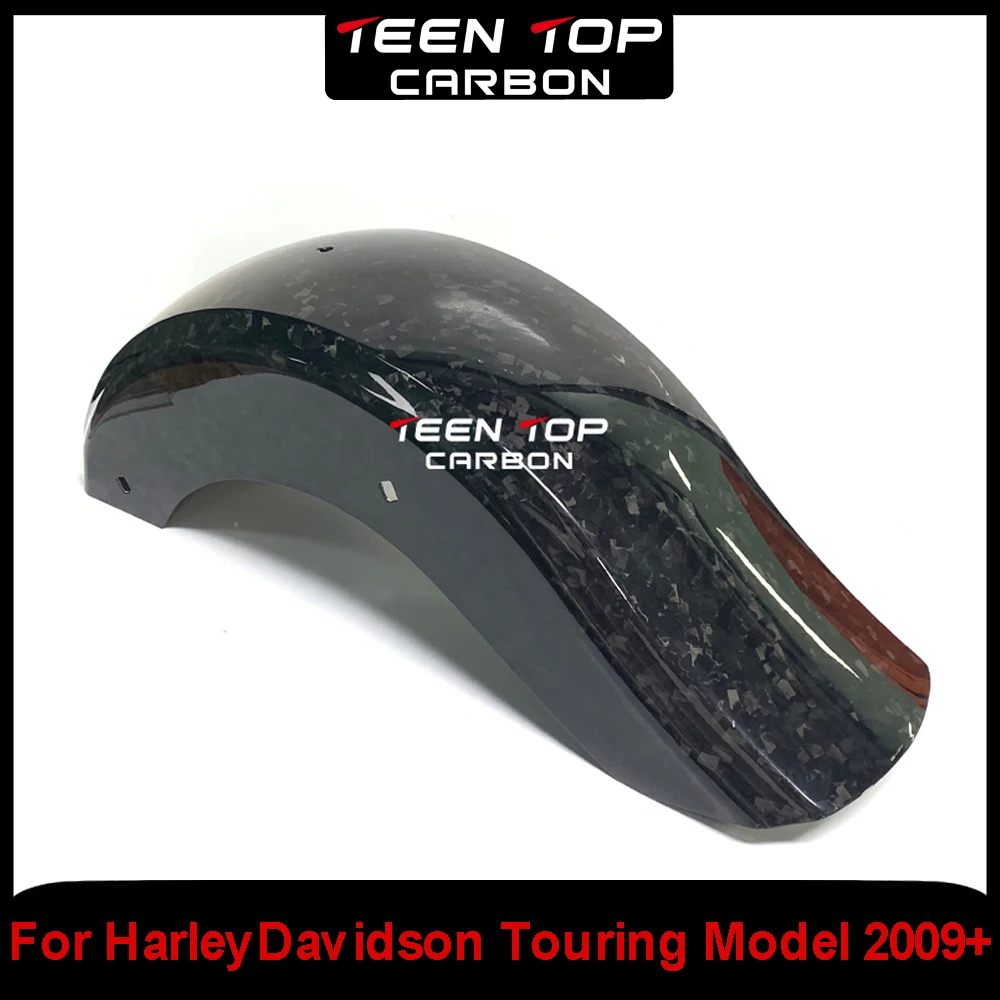 

For Harley Davidson Touring Models Rear Mudguard Full Carbon Fiber 09-23 Motorcycle Carbon Accessories Forged Carbon Rear Fender