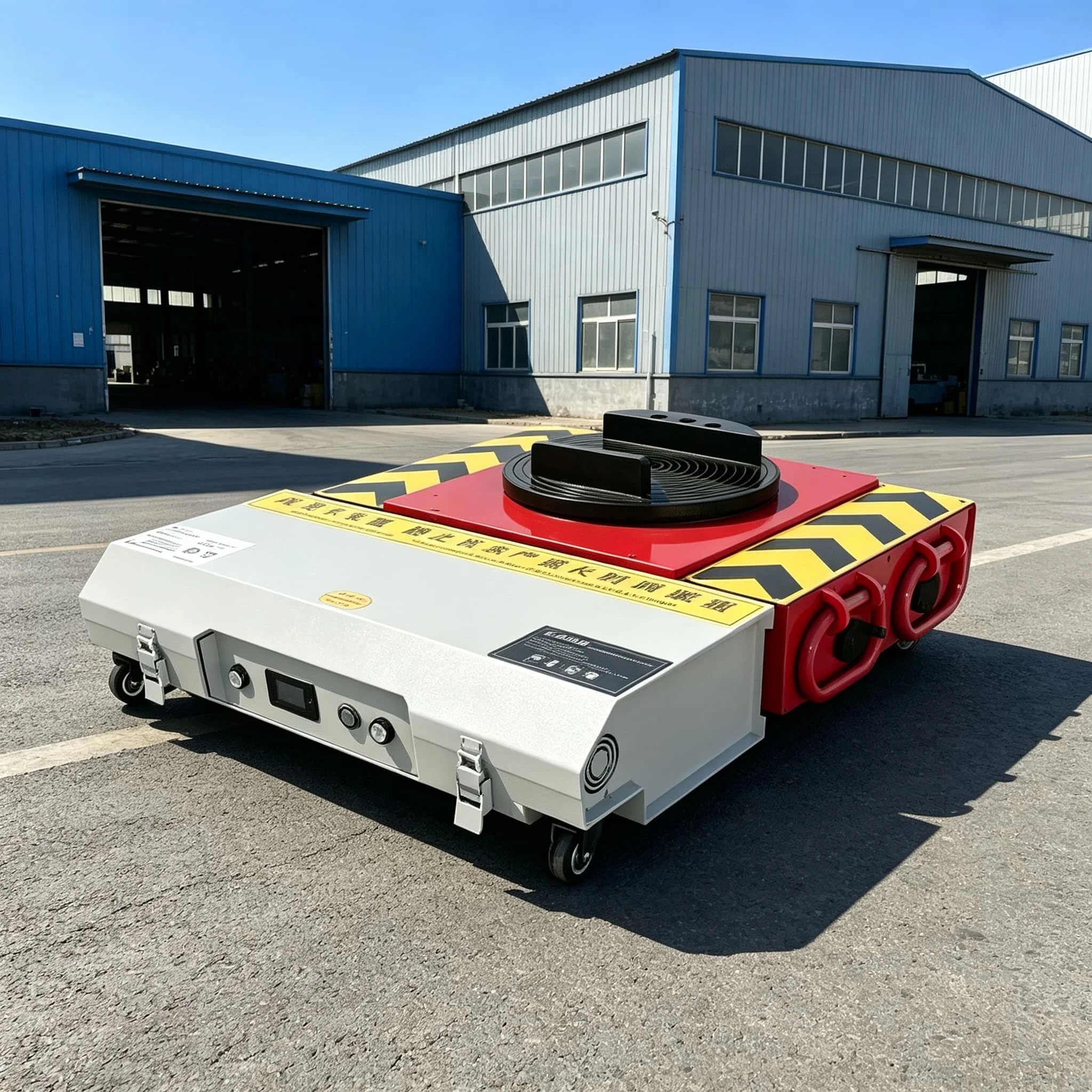 Electric Industrial Cargo Mover Low Profile Chassis Remote Operated Machine Skate for Heavy Facility Transfer Inside Workshop