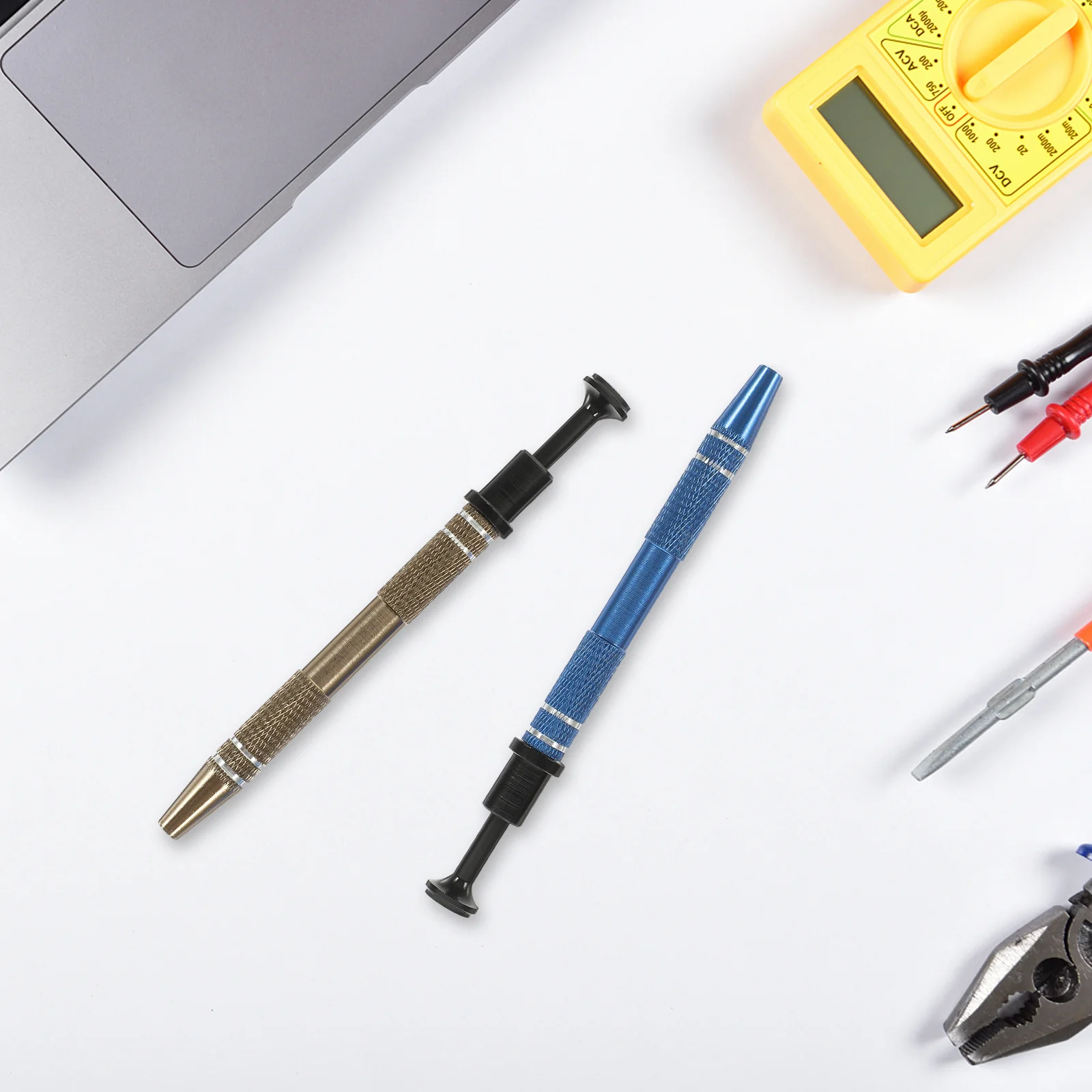 

2 Pcs Screw Pickup Chip Grabbers Reacher Tool Extractor Electronic Component Catcher Picker Spring