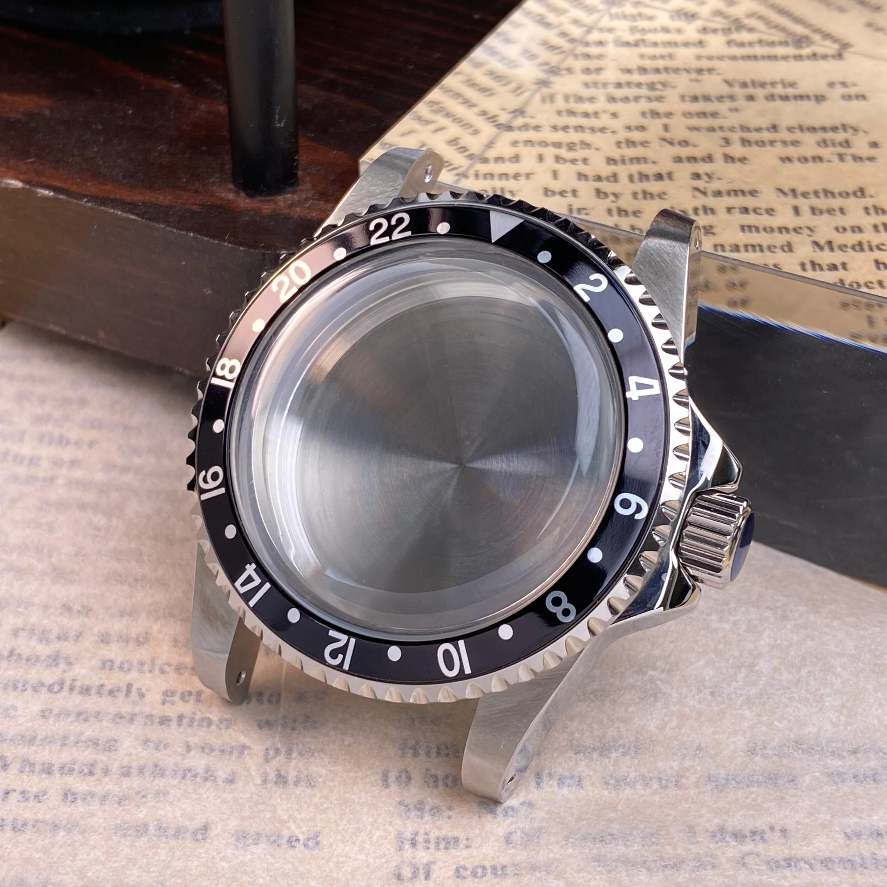 NH35 серебристый ретро акриловый объектив увеличительный корпус из нержавеющей стали подходит для nh34 nh35 nh36 аксессуары для механизмов корпус часов