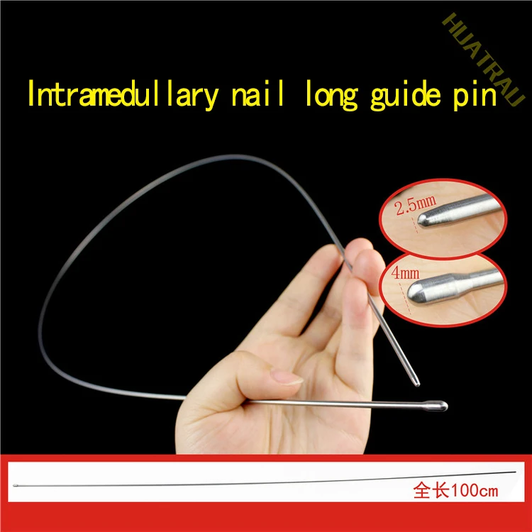 

Orthopedic instrument medical development intramedullary nail guide long ball probe PFNA soft guider needle titanium nickel pin