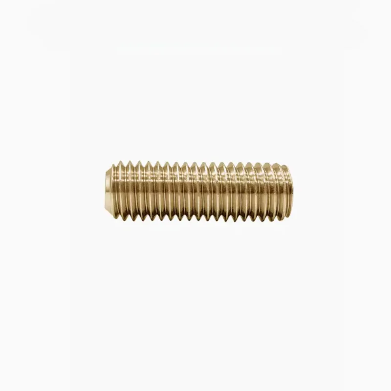 Copper 10#-32UNF American hexagon flat end concave end fine teeth setting screws inch machine screw