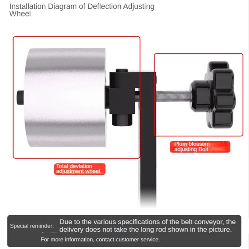 TOP Belt Grinder Aluminum Wheel Deflection Wheel Woodworking DIY Aluminum Alloy Drive Wheel Deflection Wheel Assembly