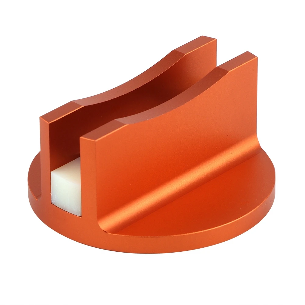 Jack Pad Jacking Pad Magnetic Jack Pad Jacking Adapter Aluminum Grooved Magnetic Jack Pad Jacking Rail Adapter (Orange)