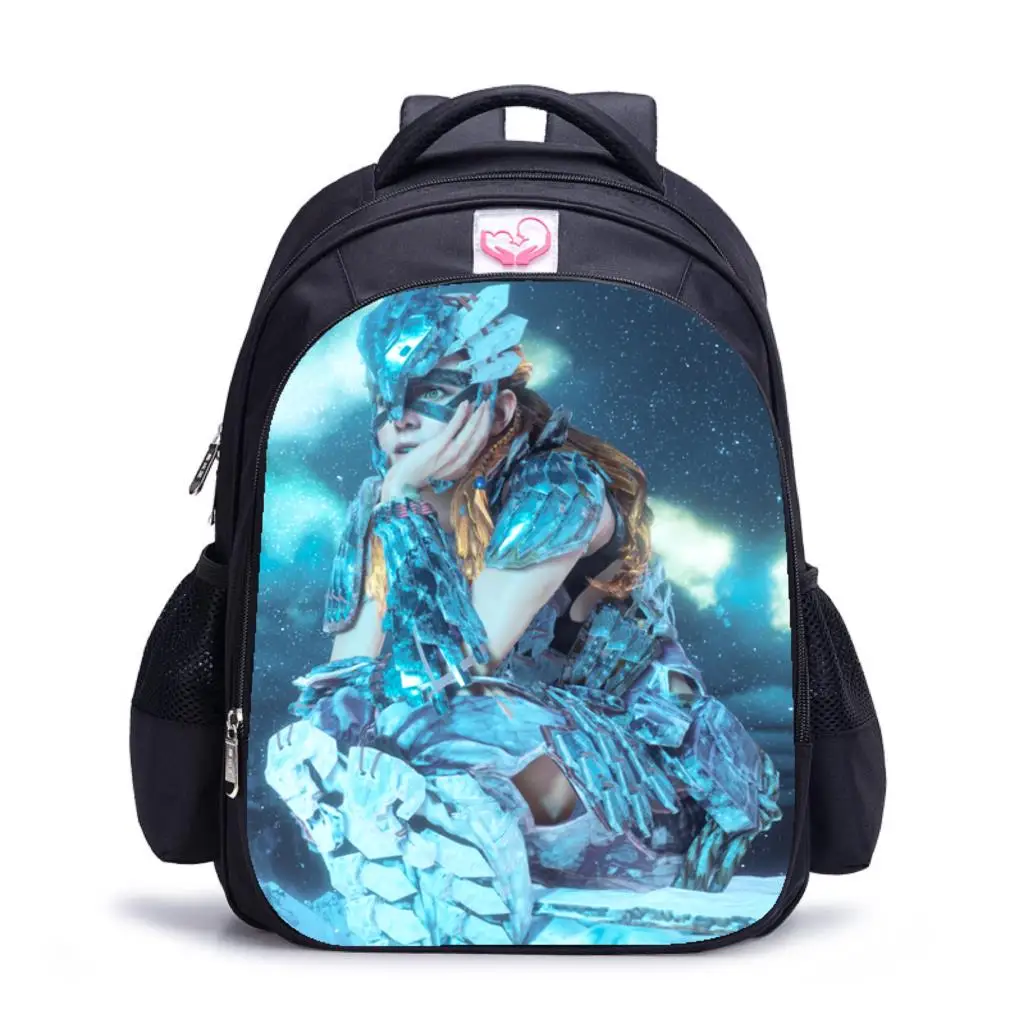 

16 inch Game Horizon Forbidden West Backpack Student Schoolbag Children Boys Girls Shoulder Bags Orthopedic College Mochila