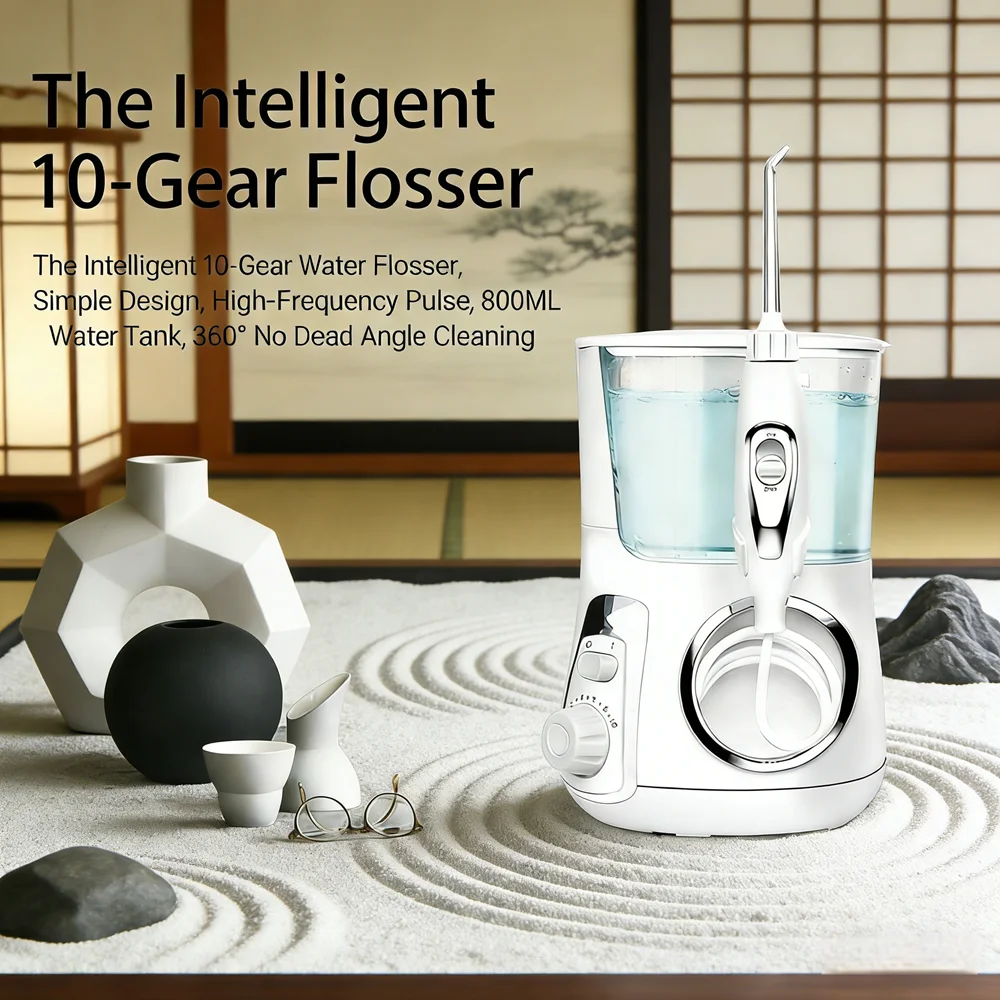 

Профессиональный электрический ирригатор для полости рта, 10 режимов, 800 мл, для ежедневного использования, для ухода за зубами