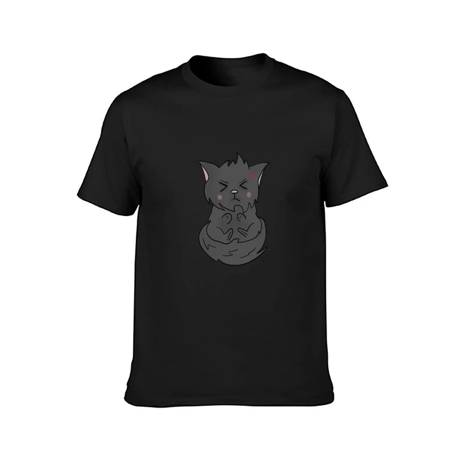 Angry cat T-Shirt plus size tops quick drying customs men clothings