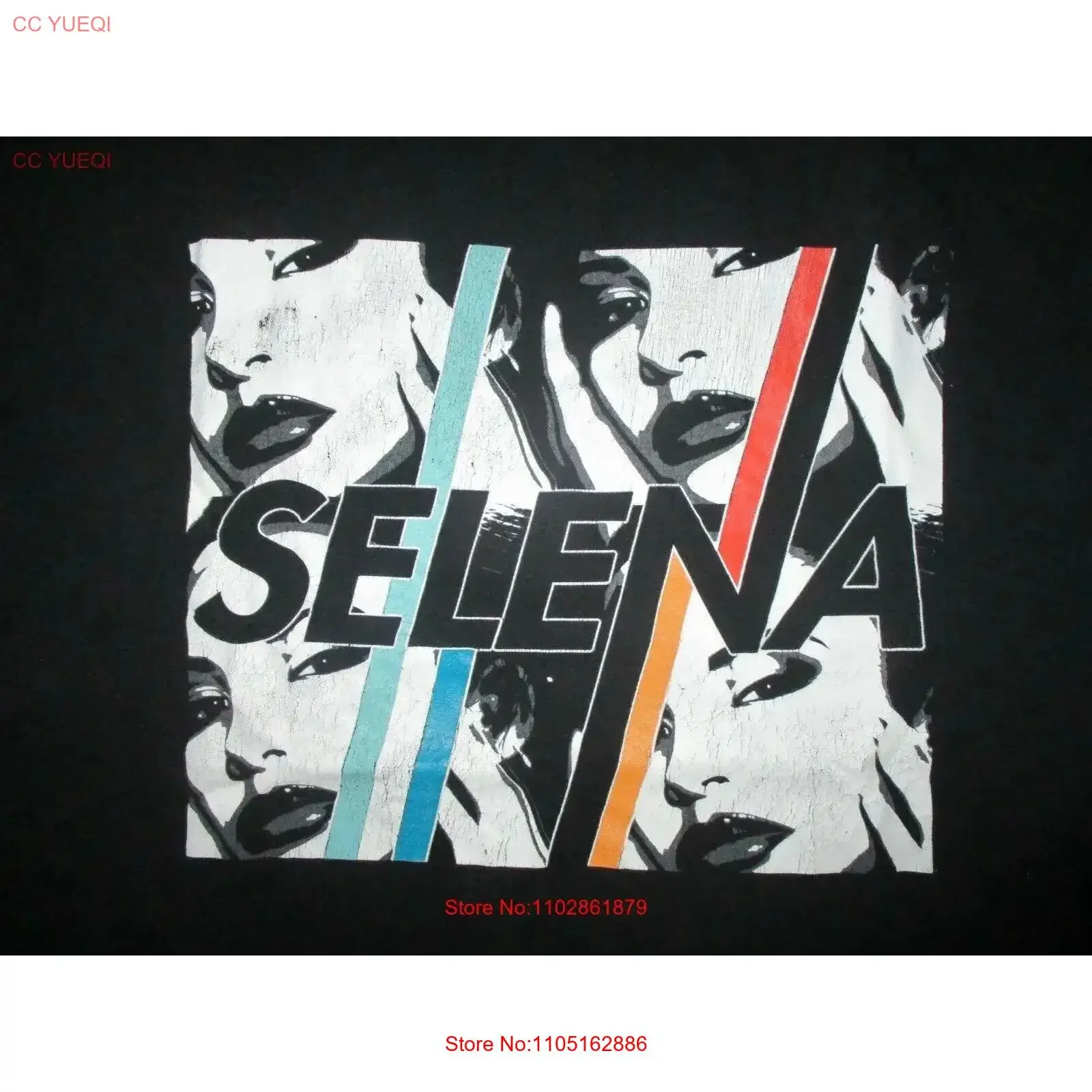 SELENA T SHIRT Quintanilla Perez Concert Pop Art Print Tejano Music Adult XL 2XL vintage Washed Slightly Versatile streetwear