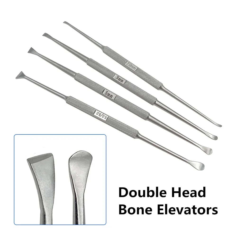 Stainless steel Bone Elevators Double Orthopedic Veterinary Surgical Instrument  Bone Peeling Knife