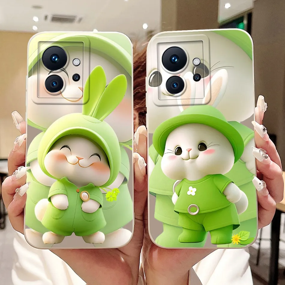 ل انفينيكس زيرو الترا X6820 / صفر 5G 2023 X6815C X6815D جراب هاتف لطيف أرنب القط الكرتون للصدمات لينة سيليكون حالات #3